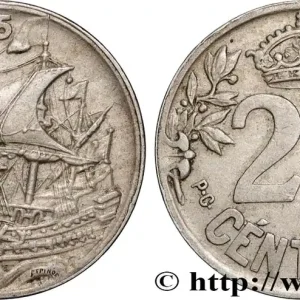 ESPAGNE 25 Centimos navire 1925 fwo_894839 Monde Dernier Modèle