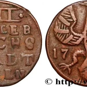 Haute Qualité ALLEMAGNE - AIX-LA-CHAPELLE 12 (XII) Heller ville de Aachen aigle 1794 fwo_894855 Monde