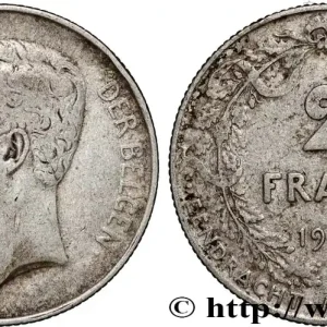 Affaire À Saisir BELGIQUE 2 Frank (Francs) Albert Ier légende flamande 1911 Bruxelles fwo_894857 Monde