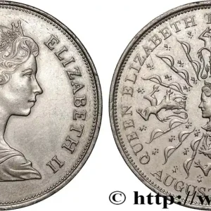 Produit De Marque ROYAUME-UNI 25 New Pence (1 Crown) 80e anniversaire de la reine mère 1980 fwo_894872 Monde