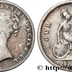 ROYAUME-UNI 4 Pence ou groat Victoria 1846 Londres fwo_894985 Monde Haute Qualité