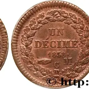 Édition Limitée MONACO - PRINCIPAUTÉ DE MONACO - HONORÉ V 1 Décime 1838 Monaco fwo_615580 Monde