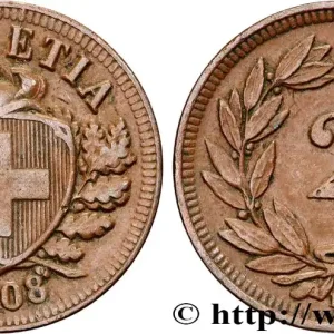 SUISSE 2 Centimes 1908 Berne fwo_816101 Monde Meilleure Vente