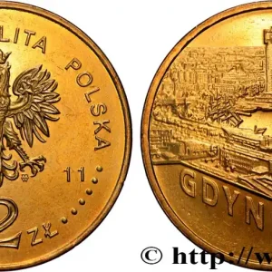Exclusif POLOGNE 2 Zlote aigle / ville de Gdynia 2011 Varsovie fwo_837906 Monde