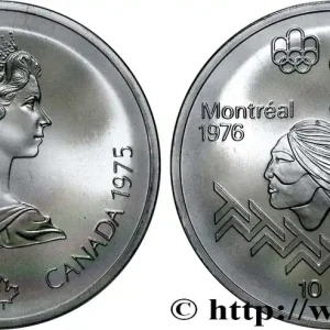 CANADA 10 Dollars JO Montréal 1976 saut d’obstacles hommes / Elisabeth II 1975 fwo_838823 Monde Meilleur Prix