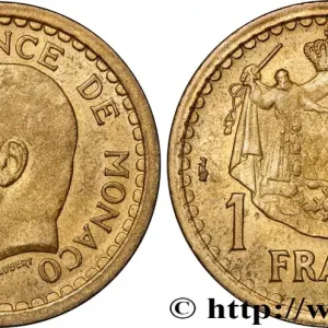 Expédié Aujourd’hui MONACO 1 Franc Louis II / armes (1943) Paris fwo_872317 Monde
