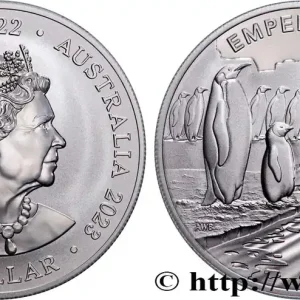 ARGENT D'INVESTISSEMENT 1 Oz - 1 Dollar Proof Manchot Empereur 2023 fwo_883232 Monde Populaire