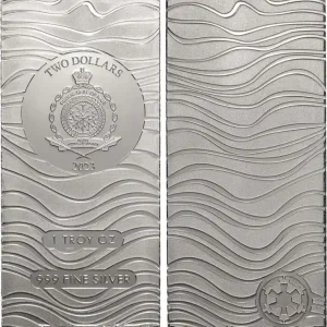 ARGENT D'INVESTISSEMENT 1 Oz - 2 Dollars Mandalorian Beskar 2023 fwo_883314 Monde Prix Cassé