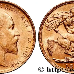 Expédition Rapide OR, PALLADIUM ET PLATINE INVESTISSEMENT 1 Souverain Édouard VII 1909 Sydney fwo_894314 Monde