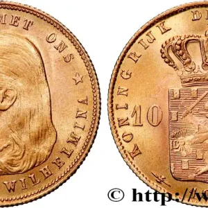 OR, PALLADIUM ET PLATINE INVESTISSEMENT 10 Gulden 1897 Utrecht fwo_894318 Monde Marque