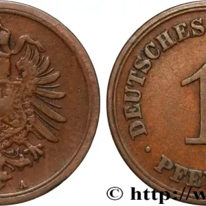 Nouvelle Collection ALLEMAGNE 1 Pfennig Empire aigle impérial 1877 Berlin fwo_894779 Monde