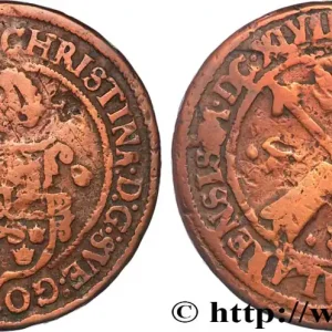 Meilleure Qualité SUÈDE - ROYAUME DE SUÈDE - CHRISTINE DE SUÈDE Ore 1647 Sater fwo_894824 Monde