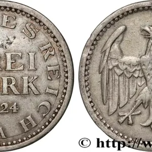 Petit Prix ALLEMAGNE 3 Mark 1924 Berlin fwo_894941 Monde