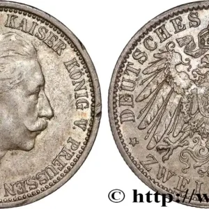 ALLEMAGNE - PRUSSE 2 Mark Guillaume II 1908 Berlin fwo_895565 Monde Commander Maintenant