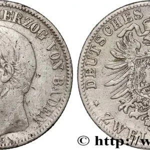 Commande En Gros ALLEMAGNE - GRAND-DUCHÉ DE BADE - FRÉDÉRIC Ier 2 Mark 1888 Karlsruhe fwo_895579 Monde