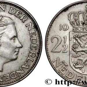 Livraison Gratuite PAYS-BAS 2 1/2 Gulden Juliana 1964 Utrecht fwo_896041 Monde