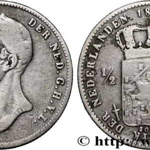 Pas Cher PAYS-BAS 1/2 Gulden Guillaume II 1848 Utrecht fwo_896049 Monde