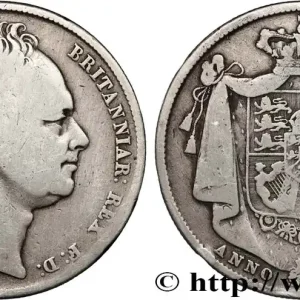 Original ROYAUME-UNI 1/2 Crown Guillaume IV 1836 fwo_896056 Monde