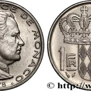 MONACO 1 Franc Rainier III 1978 Paris fwo_896219 Monde Meilleur Prix