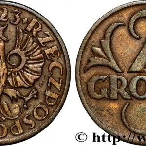 Offre Limitée POLOGNE 2 Grosze aigle 1923 Varsovie fwo_896222 Monde