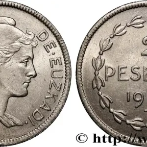 ESPAGNE - PAYS BASQUE 2 Pesetas Gouvernement d’Euskadi 1937 Bruxelles fwo_896243 Monde Prix Bas