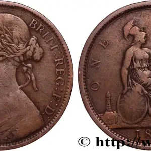 Édition Limitée ROYAUME-UNI 1 Penny Victoria “Bun Head” 1862 fwo_896292 Monde