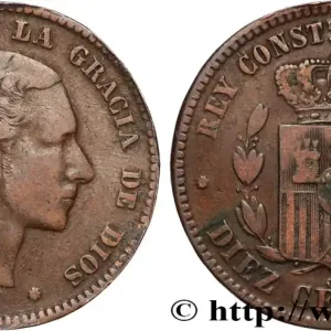 Offre Limitée ESPAGNE 10 Centimos Alphonse XII 1877 Oeschger Mesdach & CO fwo_896338 Monde