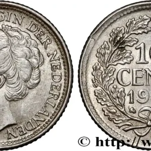 PAYS-BAS 10 Cents Wilhelmine 1944 San Francisco fwo_896342 Monde Artisanat