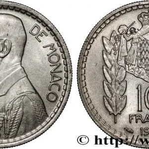 Prix Bas MONACO 10 Francs Louis II 1946 Paris fwo_896363 Monde
