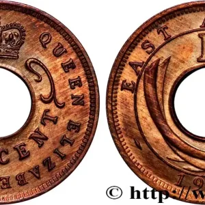 AFRIQUE DE L'EST 1 Cent (Elisabeth II) 1956 Heaton fwo_896383 Monde Artisanat