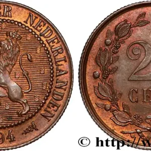 Solde PAYS-BAS 2 1/2 Cents lion couronné 1894 Utrecht fwo_896416 Monde