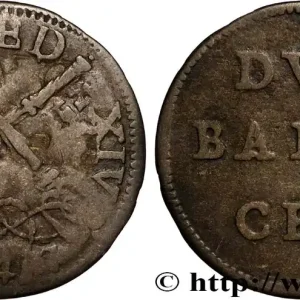 ITALIE - ÉTATS DU PAPE - BENOÎT XIV (Prospero Lambertini) 2 Baiocchi 1747 Rome fwo_896440 Monde Nouveauté