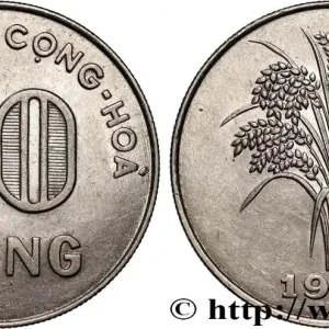 Pas Cher VIET NAM SUD 10 Dong “Viêt-Nam Cong Hòa” (République du Viet Nam) / épis de riz 1968 Royal Mint fwo_896502 Monde