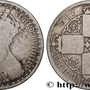 ROYAUME-UNI 1 Florin Victoria couronnée style gothique 1869 Londres fwo_896540 Monde Populaire