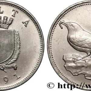 Offre Exclusive MALTE 1 Lira 1991 La Vallette fwo_896577 Monde