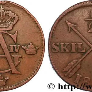 SUÈDE 1/2 Skilling Gustave IV Adolphe 1803 fwo_896583 Monde Garantie Incluse