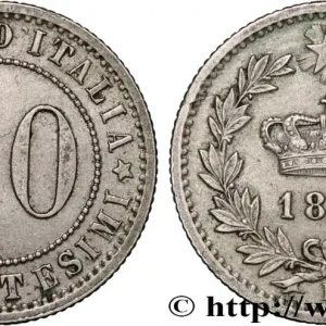 ITALIE 20 Centesimi 1895 Rome fwo_896588 Monde Achat Immédiat