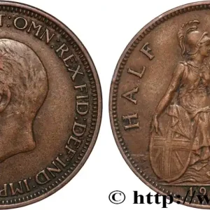 Prix Choc ROYAUME-UNI 1/2 Penny Georges V 1933 fwo_896615 Monde