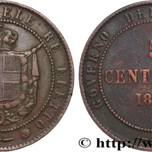 ITALIE - TOSCANE 5 Centesimi Gouvernement de la Toscane, Victor Emmanuel, armes de Savoie 1859 Birmingham fwo_896622 Monde Top Qualité