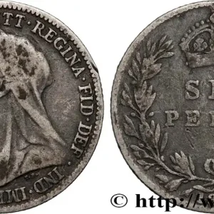 Offre Exclusive ROYAUME-UNI 6 Pence Victoria “Old Head” 1895 Londres fwo_896625 Monde