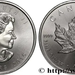 CANADA 5 Dollars (1 once) - Mapple Leaf (Feuille d’érable) 2015 MRC Winnipeg fwo_896678 Monde Produit De Marque