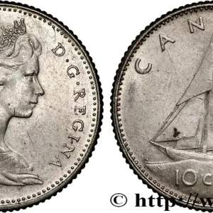 Promotion CANADA 10 Cents Elisabeth II 1966 fwo_896684 Monde