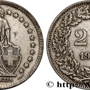 Petit Prix SUISSE 2 Francs Helvetia 1946 Berne fwo_896685 Monde