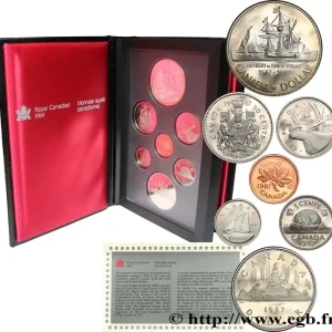 CANADA Série Proof 7 monnaies 1987 fwo_669775 Monde Satisfait Ou Remboursé