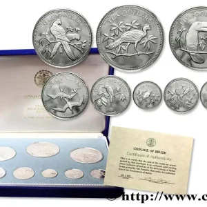 Haute Qualité BELIZE Série Proof 8 monnaies emblèmes 1974 Franklin Mint fwo_669785 Monde