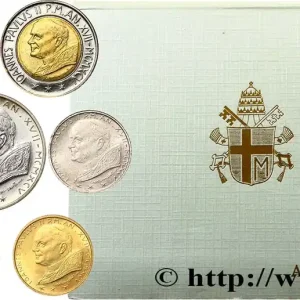 Expédié Aujourd’hui VATICAN ET ÉTATS PONTIFICAUX Série 7 monnaies Jean-Paul II an XVII 1995 Rome fwo_670190 Monde