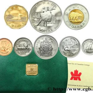 Prix Réduit CANADA Série Proof Ballet National 8 monnaies 2001 fwo_670299 Monde