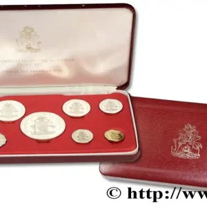 BAHAMAS Série Proof 9 monnaies 1975 Franklin Mint fwo_670659 Monde Usine Directe