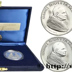 VATICAN ET ÉTATS PONTIFICAUX Coffret proof 2 monnaies - Jean-Paul II / la Nativité et l’Annonciation 1995 Rome fwo_687723 Monde Certifié