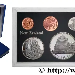 NOUVELLE-ZÉLANDE Série Proof 7 monnaies 1978 fwo_701548 Monde Commander Maintenant